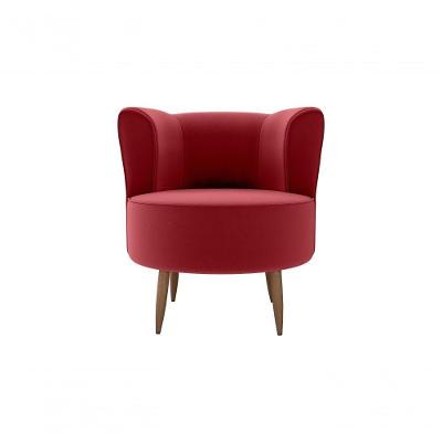 Poltrona Decorativa Savana 1 Lugar Veludo Vinho Matrix