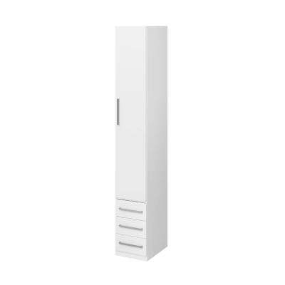 Guarda-roupa De 1 Porta Com 3 Gavetas 1232 Direito Branco