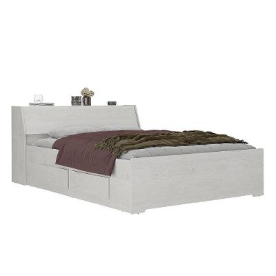 Cama Baú De Casal Com 4 Gavetas Ilan 1251 Carvalho Claro