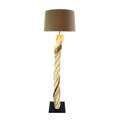 Abajur / Luminária De Chão O'thentique Modelo Finere De Madeira