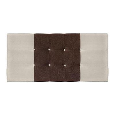 Cabeceira Casal Jbe Moveis Nina 144cm Bege/marrom Para Cama Box 138cm Decoração Quarto Cor Marrom