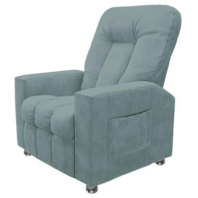 Poltrona Do Papai Reclinável Para Cinema Praddo Fh9 Veludo Azul Claro Mpozenato
