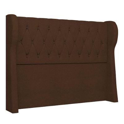 Cabeceira Casal Cama Box 140cm Malva I02 Bouclê Marrom Mpozenato
