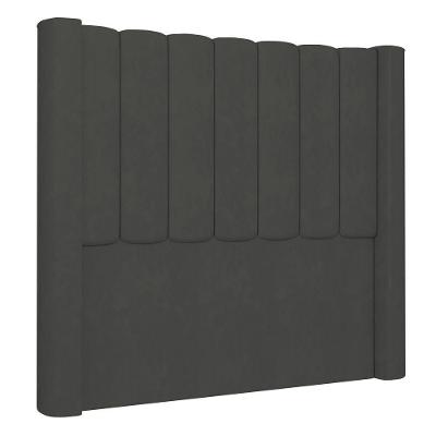 Cabeceira Casal Cama Box 140cm Claire I02 Veludo Chumbo Mpozenato