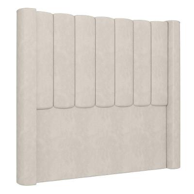 Cabeceira Casal Cama Box 140cm Claire I02 Veludo Bege Mpozenato