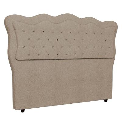 Cabeceira Casal Cama Box 140cm Oregon I02 Bouclê Capuccino Mpozenato