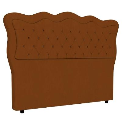 Cabeceira Casal Cama Box 140cm Oregon I02 Veludo Terracota Mpozenato