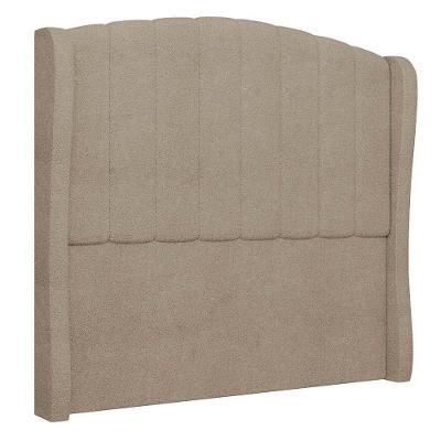 Cabeceira Casal Queen Cama Box 160cm Glenda I02 Bouclê Capuccino Mpozenato