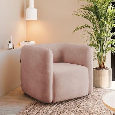 Poltrona Sala De Estar Decorativa Kit 2 Laguna Veludo Rosê K01 - D'rossi