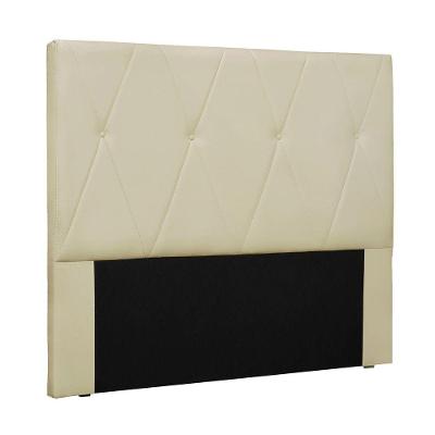 Cabeceira Cama Box Casal 140 Cm Aquilla Veludo S04 - D'rossi Cor Bege