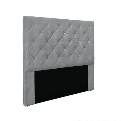 Cabeceira Cama Box Solteiro 90 Cm Tania Linho S04 - D'rossi Cor Cinza