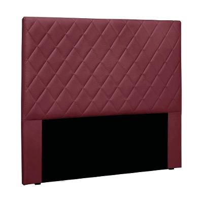 Cabeceira Cama Box Solteiro 90 Cm Dubai Veludo Vinho S04 - D'rossi