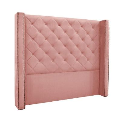 Cabeceira Cama Box Casal 140 Cm Vicenza Veludo Rosa S04 - D'rossi