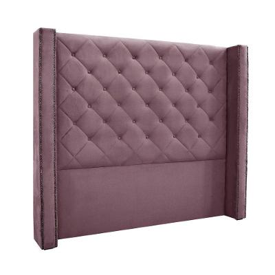 Cabeceira Cama Box Casal 140 Cm Vicenza Veludo Uva S04 - D'rossi