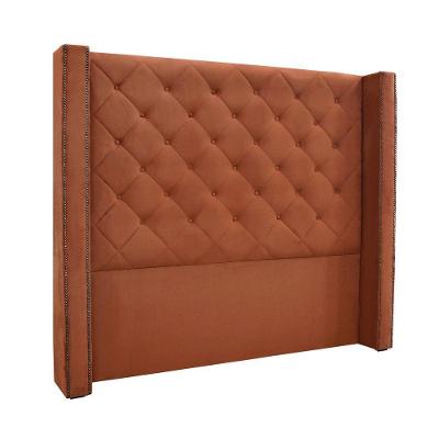 Cabeceira Cama Box Queen 160 Cm Vicenza Veludo Cobre S04 - D'rossi
