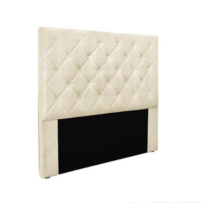 Cabeceira Cama Box Solteiro 90 Cm Tania Linho S04 - D'rossi Cor Perola
