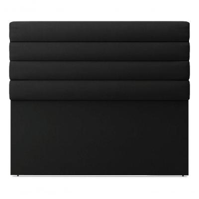 Cabeceira California Para Cama Box Casal 140 Cm Suede Preto Preto