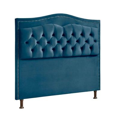 Cabeceira Estofada Holanda 1,60 2.0 Queen Shop Das Cabeceiras Azul