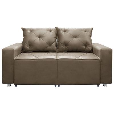 Sofá Retrátil E Reclinável 2 Lugares Bariloche 1.50cm Suede Bege