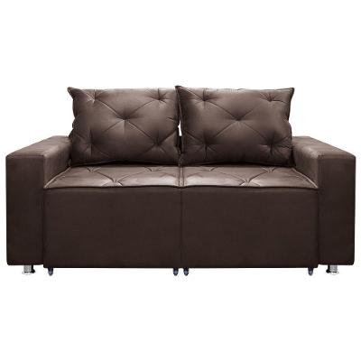 Sofá Retrátil E Reclinável 2 Lugares Bariloche 1.50cm Suede Café