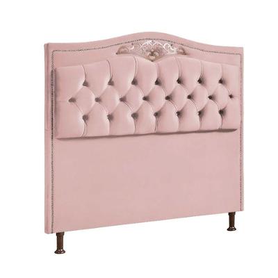 Cabeceira Estofada Holanda 0,90 Solteiro Veludo Shop Das Cabeceiras Rose