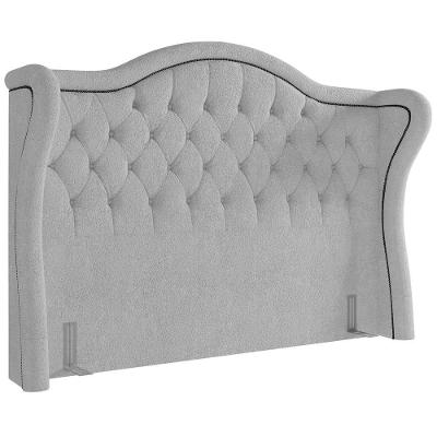 Cabeceira Cama Box Casal 195 Cm P05 Lisboa Bouclê Cinza