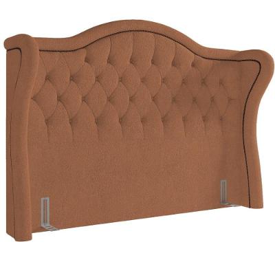 Cabeceira Cama Box Casal 140 Cm P05 Lisboa Bouclê Terracota