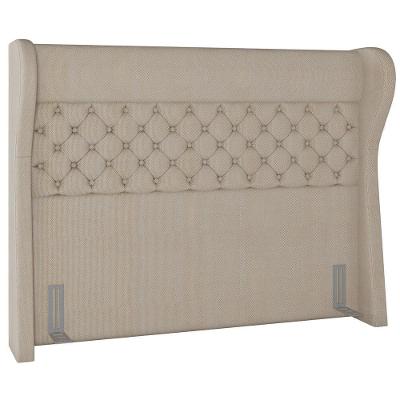 Cabeceira Cama Box Casal 140 Cm P05 Madrid Linho Bege Escuro - Lyam Decor
