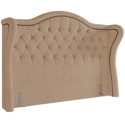 Cabeceira Cama Box Casal 140 Cm P05 Lisboa Bouclê Mostarda - Lyam Decor