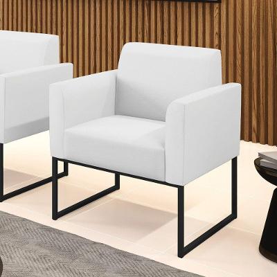 Poltrona Base Industrial Preto Marisa Corino Branco D03 - D'rossi