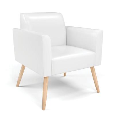 Poltrona Pés Palito Natural Marisa Corano Branco D03 - D'rossi
