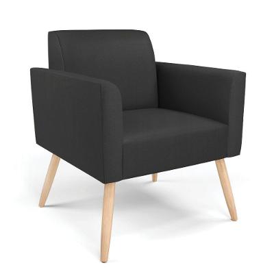 Poltrona Pés Palito Natural Marisa Corino Preto D03 - D'rossi