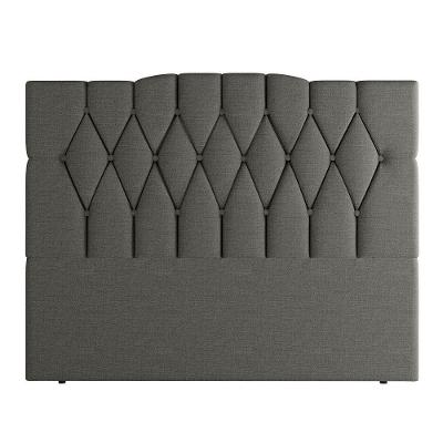 Cabeceira Para Cama Box Casal 140 Cm Amanda Linho Cinza I02 - D'rossi