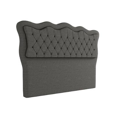 Cabeceira Para Cama Box Queen 160 Cm Eliza Linho Cinza I02 - D'rossi