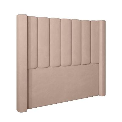 Cabeceira Para Cama Box Solteiro 90 Cm Rania Veludo Bege I02 - D'rossi