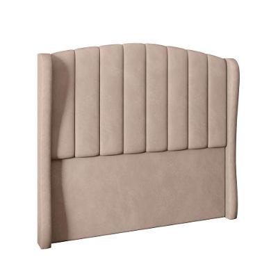 Cabeceira Para Cama Box Solteiro 90 Cm Angel Veludo Bege I02 - D'rossi