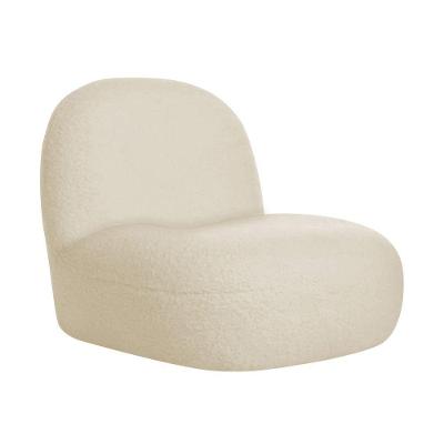 Poltrona Decorativa Sala Quarto Recepção Amsterdã Linho - Doce Sonho Móveis Cor Bege
