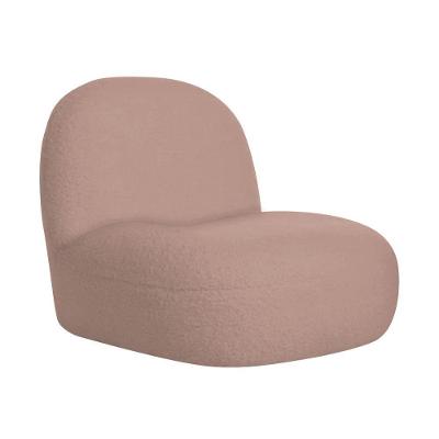 Poltrona Decorativa Sala Quarto Recepção Amsterdã Linho - Amarena Móveis Cor Rosê