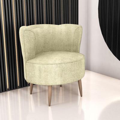 Poltrona Decorativa Para Sala Amapá Boucle Bege