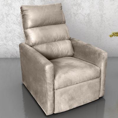 Poltrona Reclinável Do Papai Neiva Suede Bege