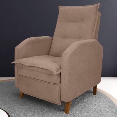Poltrona Reclinável Alef Boucle Marrom