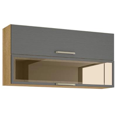 Armário Com 2 Portas Basculante Banff Freijó Gris