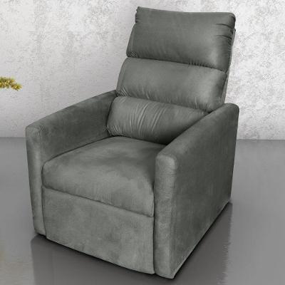 Poltrona Reclinável Do Papai Taty Suede Chumbo