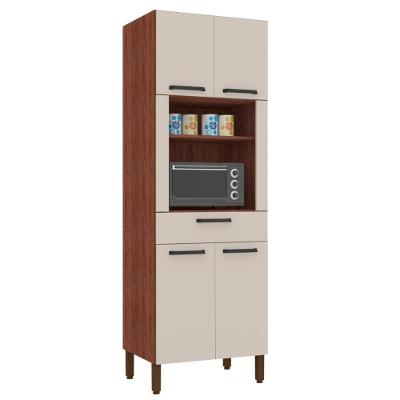 Armário De Cozinha Para Microondas Guelph Nogueira Off White
