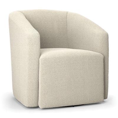 Poltrona Stella Max Bouclê Base Giratória Menta