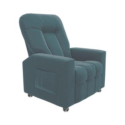Poltrona Do Papai Reclinável Para Cinema Sora Veludo Azul Claro Fh1 - D'rossi