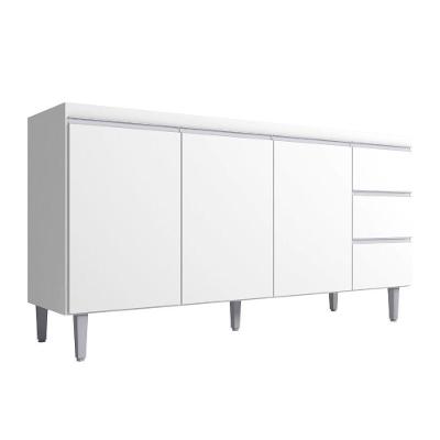Balcão Para Pia Andréia 150 Cm 3 Portas Branco Ajl