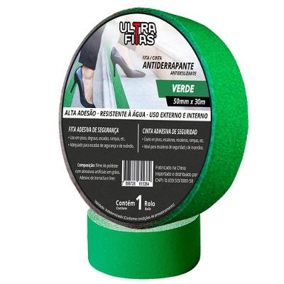 Fita Antiderrapante 50 Mm X 30 Metros - Verde