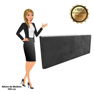 Cabeceira Painel Clean Box Casal 160cm Preto