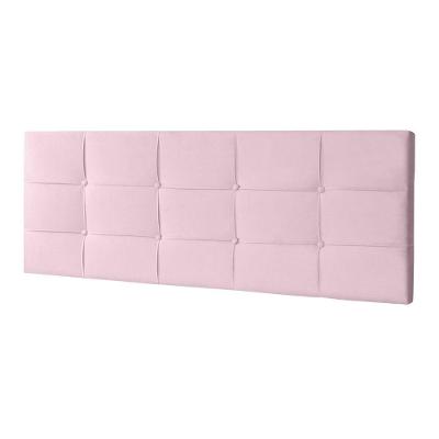 Cabeceira Painel Casal 1,40m Roma Suede Rosa Bebê
